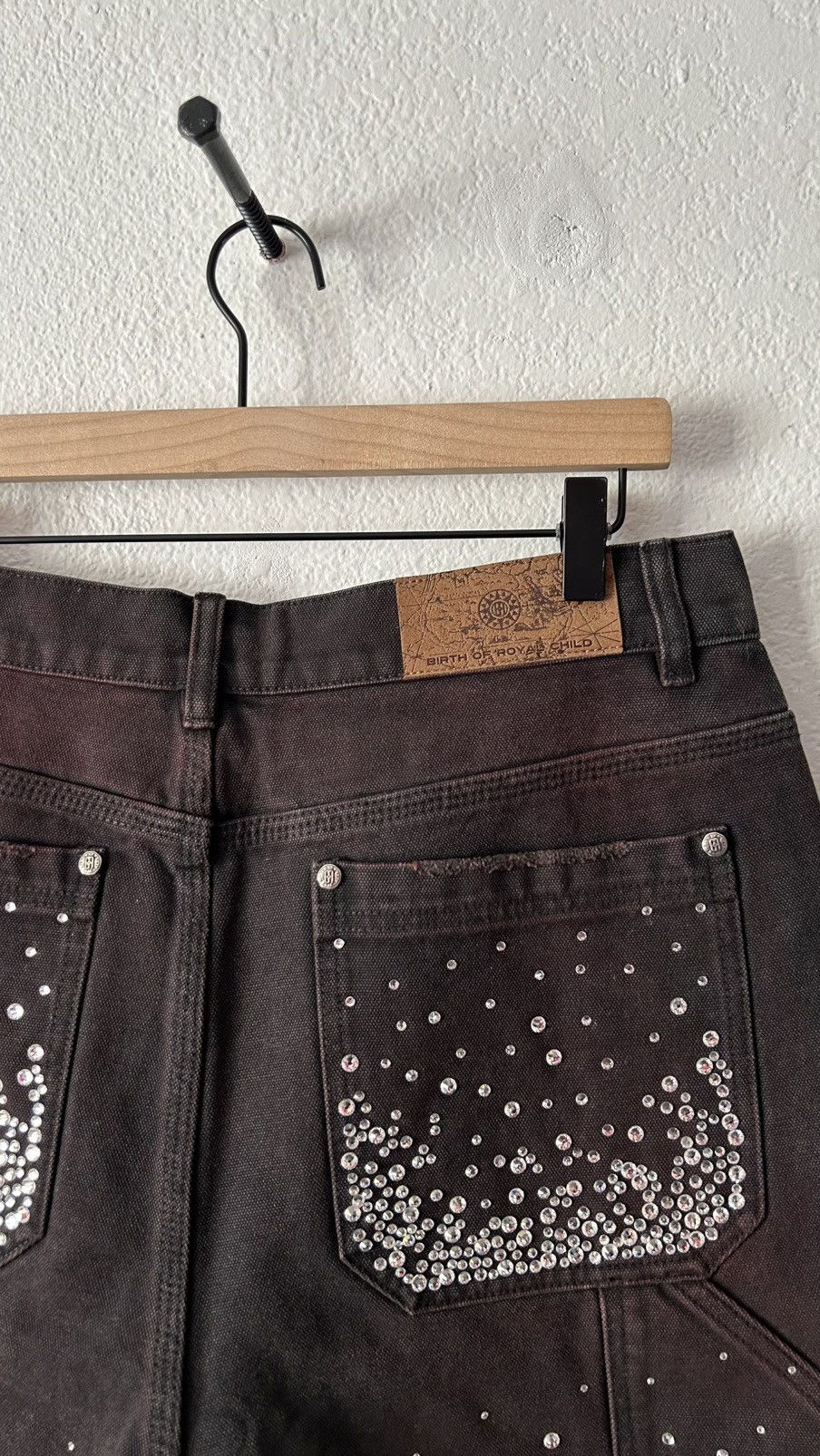 Birth of Royal Child Birth Of Royal Child Denim Rhinestone Shorts Size US 34 / EU 50 - 7 Thumbnail