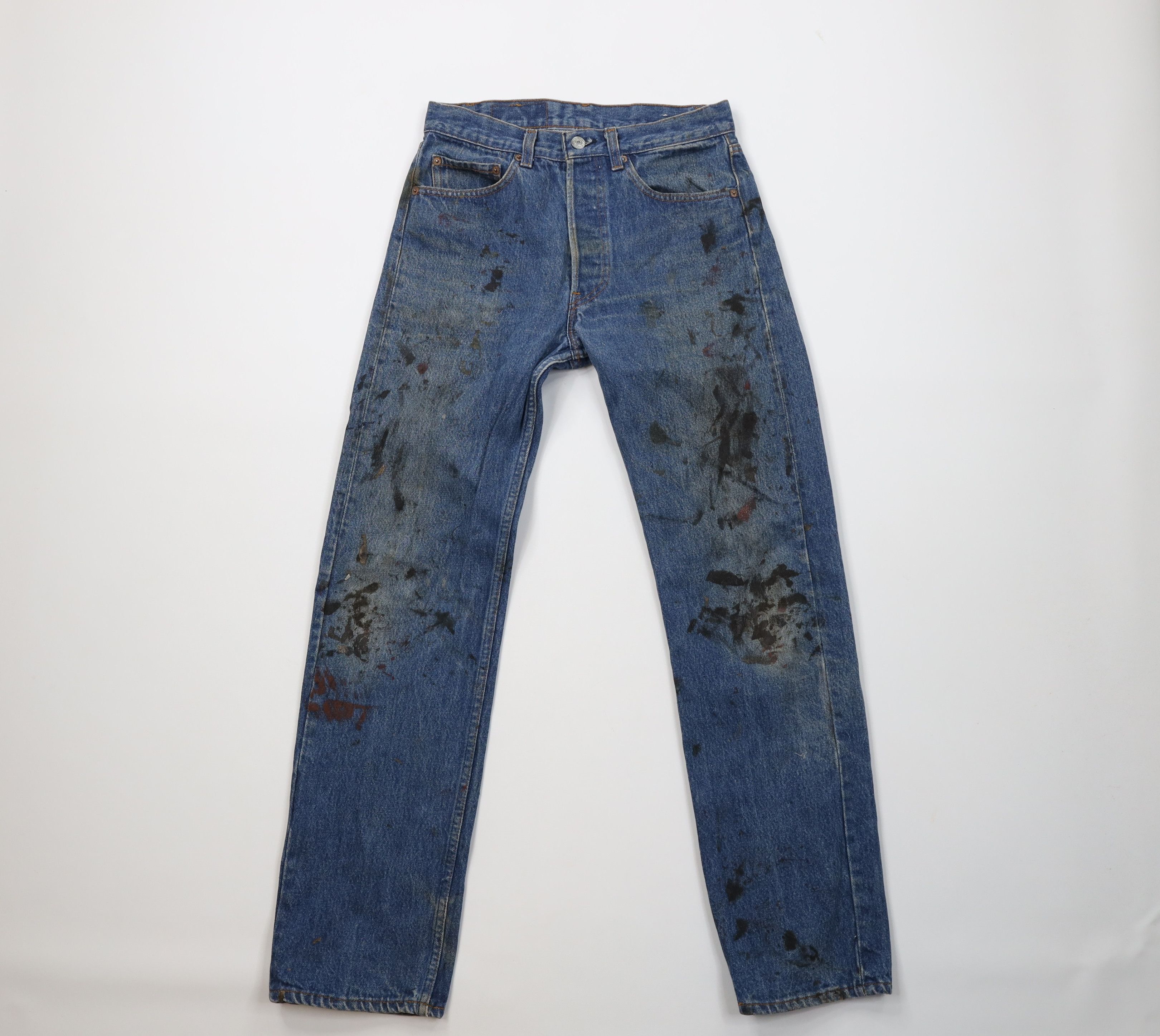 Levi's Vintage 80s Levis 501xx Button Fly Straight Leg Jeans USA Size US 29 - 1 Thumbnail