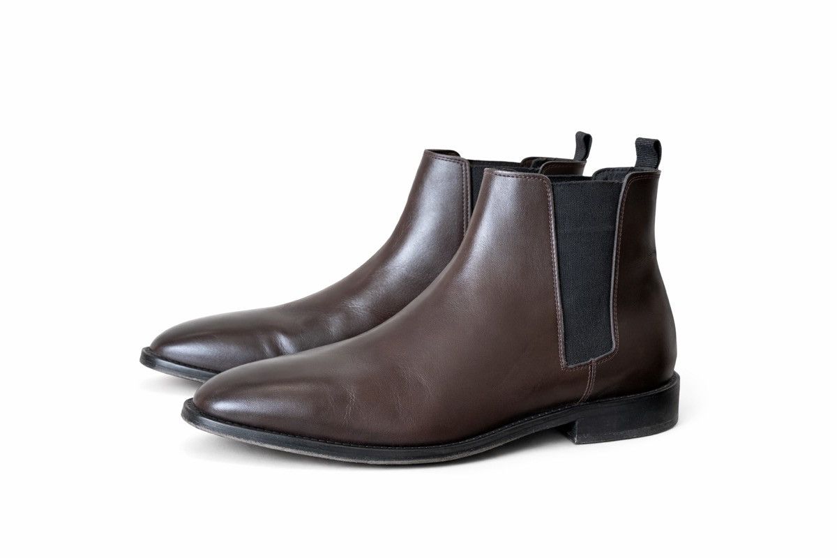Sandro Sandro Paris Brown Leather Chelsea Boots – Size EU 42 Size US 9 / EU 42 - 1 Thumbnail