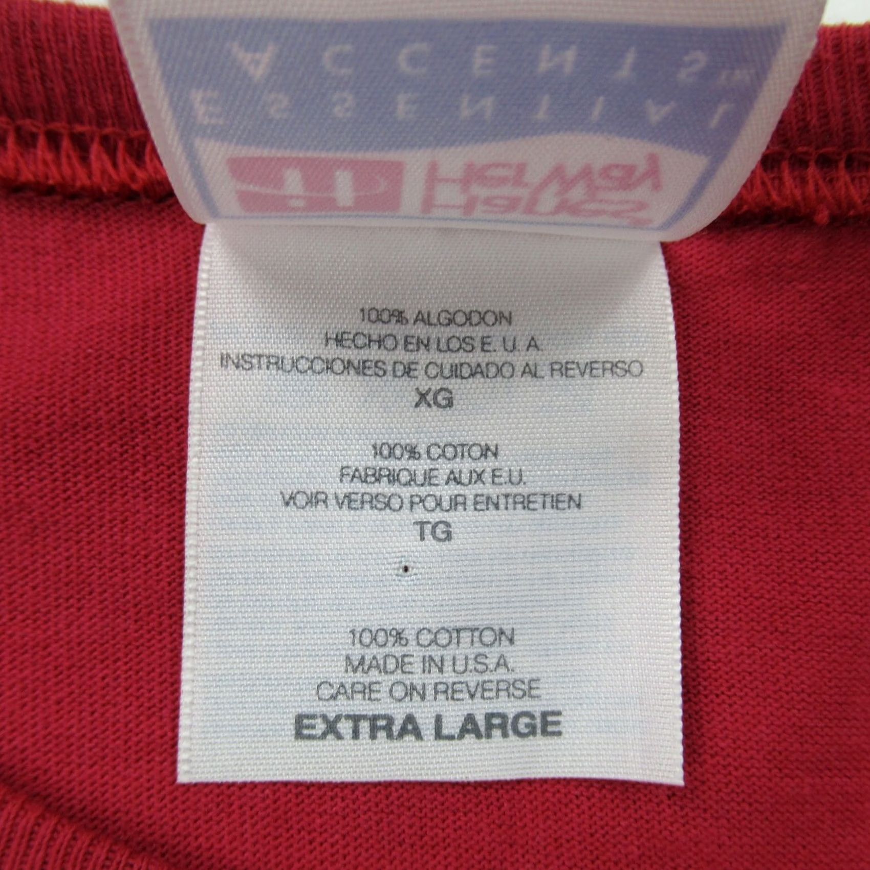 Hanes Hanes Shirt Womens XL Short Sleeve Pink Vintage USA Single Stitch | 100% Cotton Casual T-Shirt HairWay? Size XL / US 12-14 / IT 48-50 - 8 Thumbnail