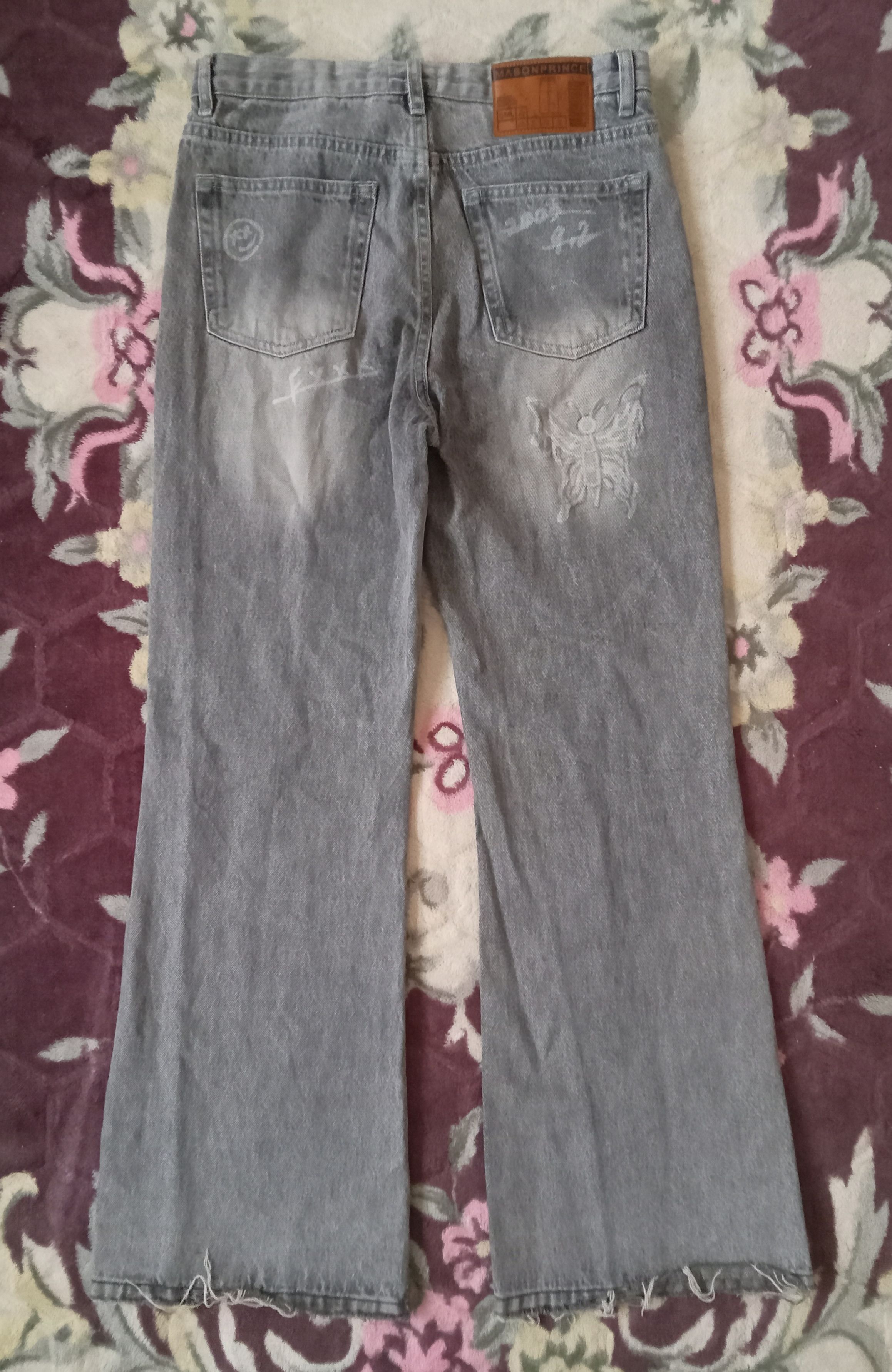 Other Vintage M.P Studios Mason Prince Flare Distressed Jeans Size US 30 / EU 46 - 2 Thumbnail