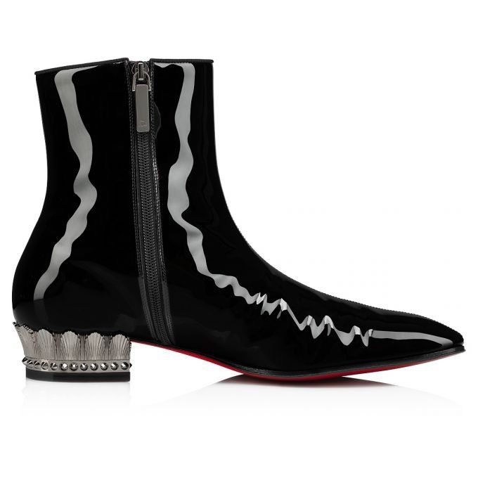 Christian Louboutin o1s1wg111224 Greggy Chick Flat Velvet in Black Size US 11 / EU 44 - 2 Thumbnail