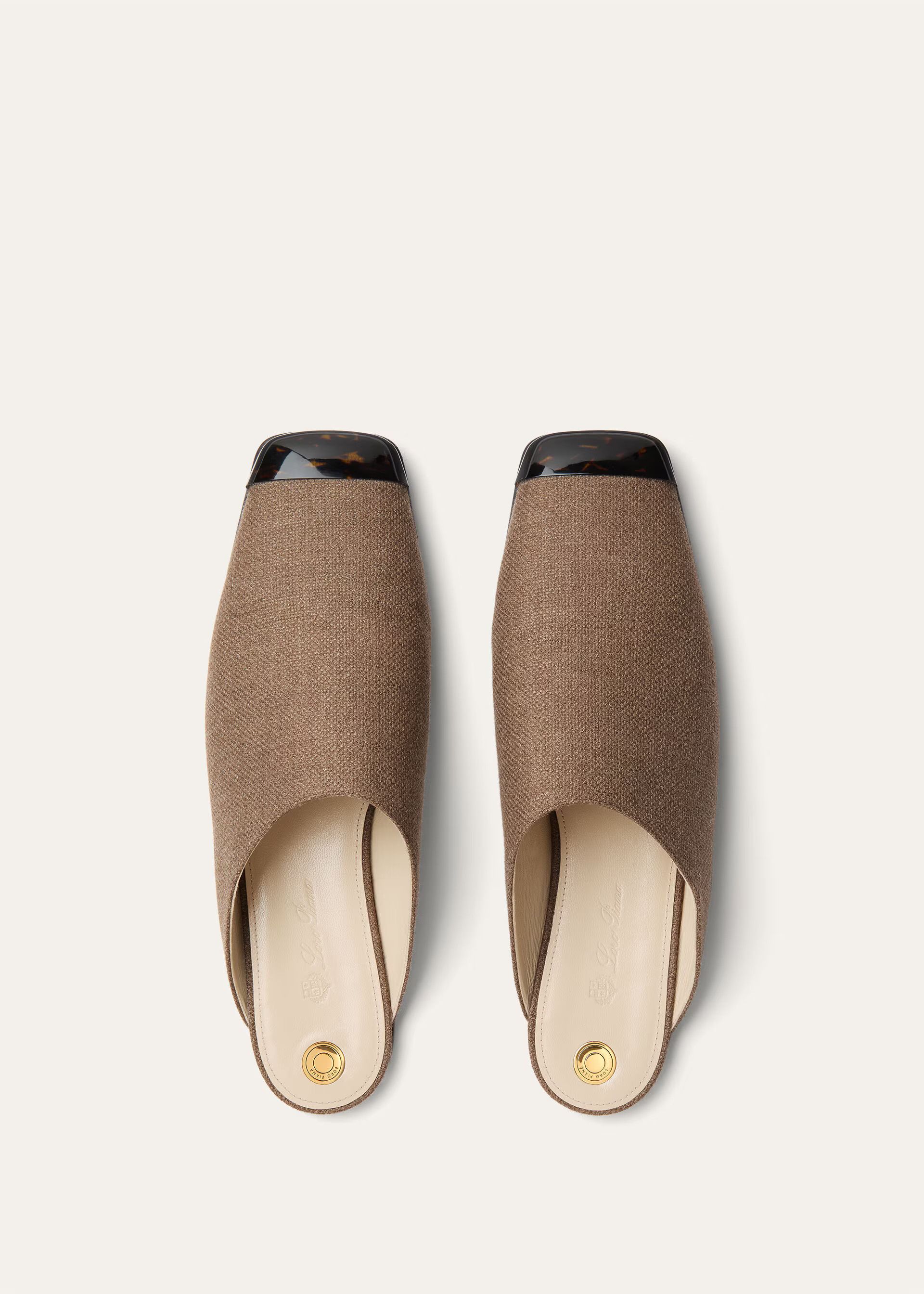 Loro Piana os11x0326 FAR1161 Alba Flat Mules in Frisone Horse Size US 10 / IT 40 - 6 Thumbnail