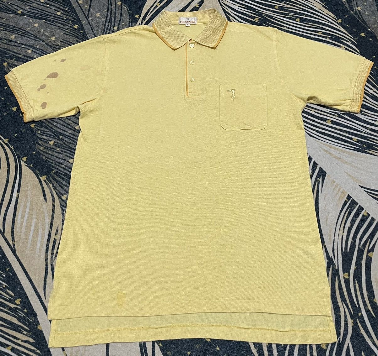 Trussardi × Vintage Vintage Polo Shirt Trussardi Size US M / EU 48-50 / 2 - 1 Thumbnail