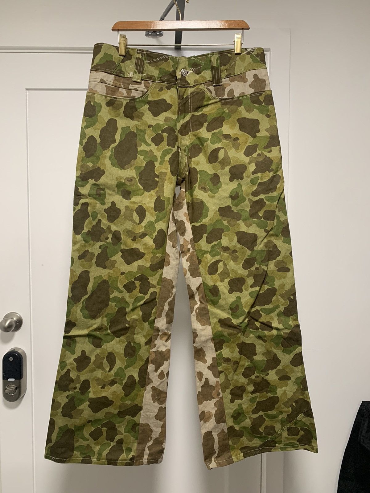 Vintage Bizzrad Camo Flare Pants Size US 36 / EU 52 - 1 Thumbnail