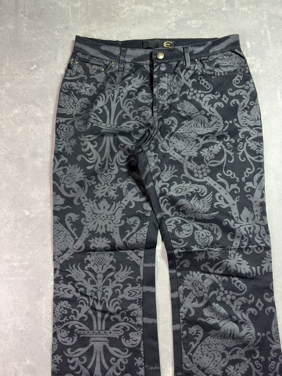 Just Cavalli 00s Just Cavalli Baroque Animal Flared Denim Jeans 30 Rare Size US 30 / EU 46 - 3 Thumbnail
