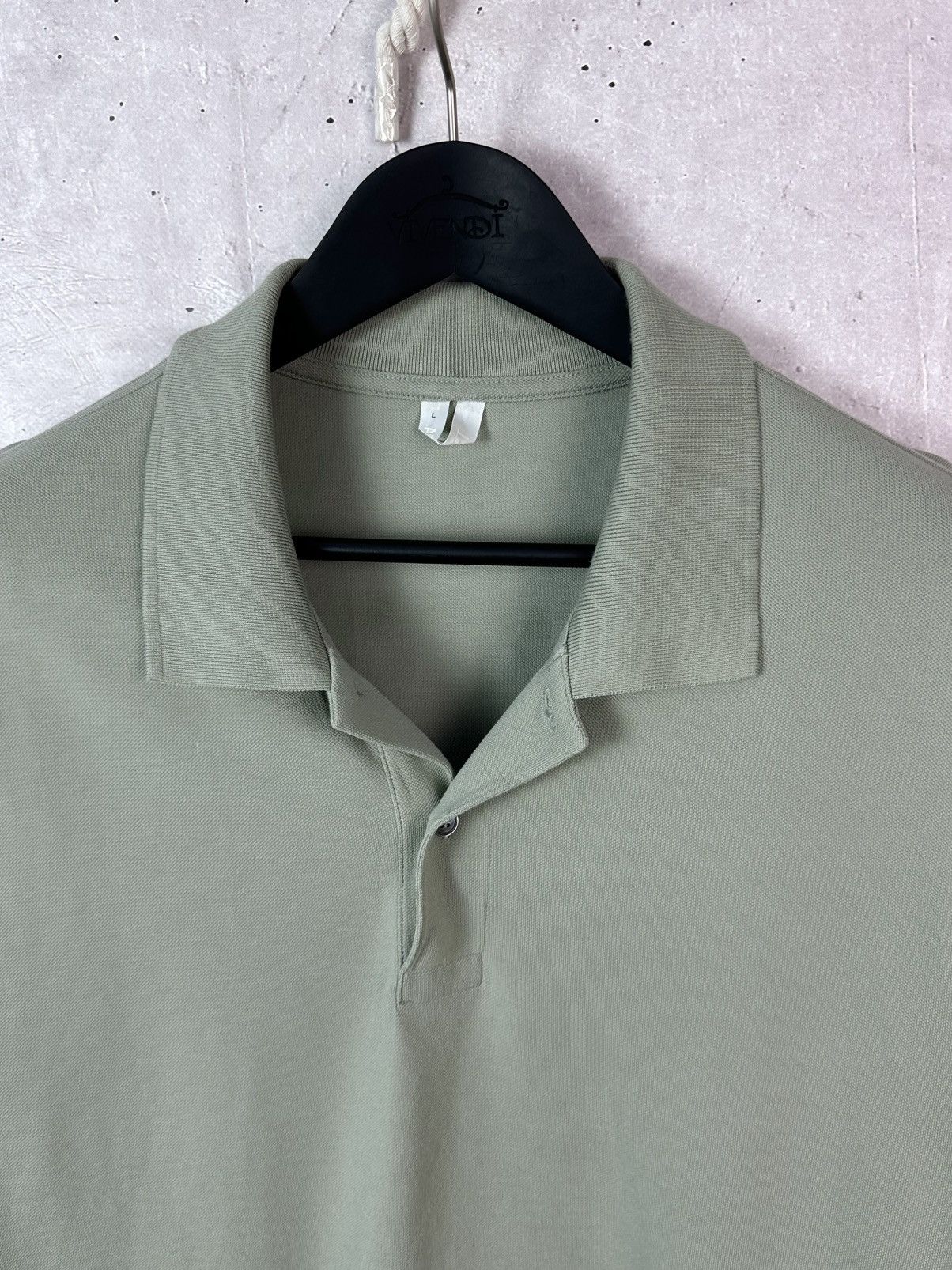 Arket Arket Light Green Cotton Long Sleeve Men’s Polo Size US L / EU 52-54 / 3 - 3 Thumbnail