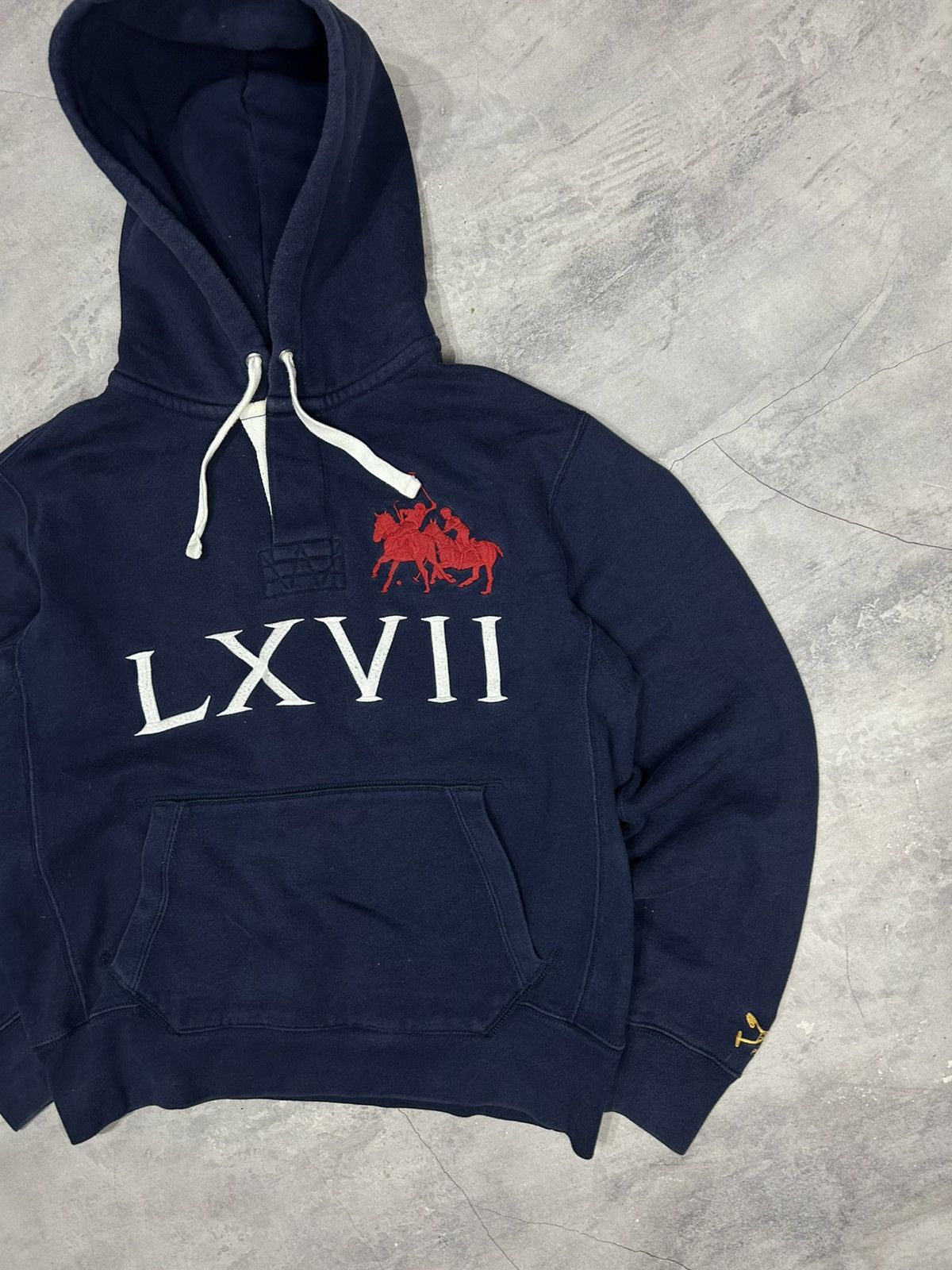 Polo Ralph Lauren Polo Ralph Lauren Hoodie SBlue Double Pony LXVII 3 Men's Size US M / EU 48-50 / 2 - 2 Thumbnail