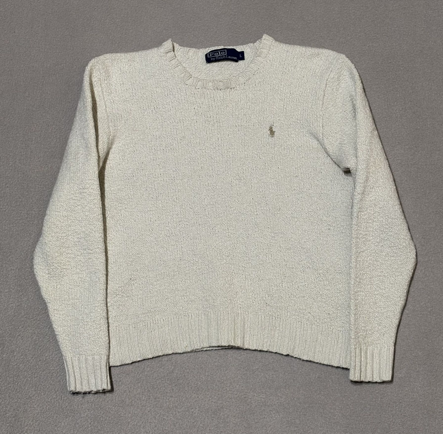 Polo Ralph Lauren Polo Ralph Lauren sweater Cream Wool Large Size L / US 10 / IT 46 - 3 Thumbnail