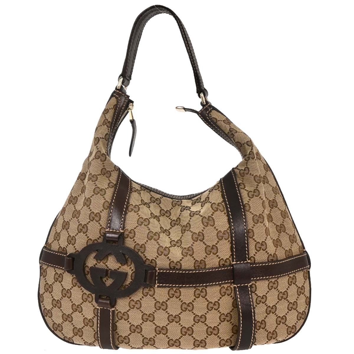 Gucci Gucci Royal Hobo GG Canvas with Leather Size ONE SIZE - 1 Thumbnail