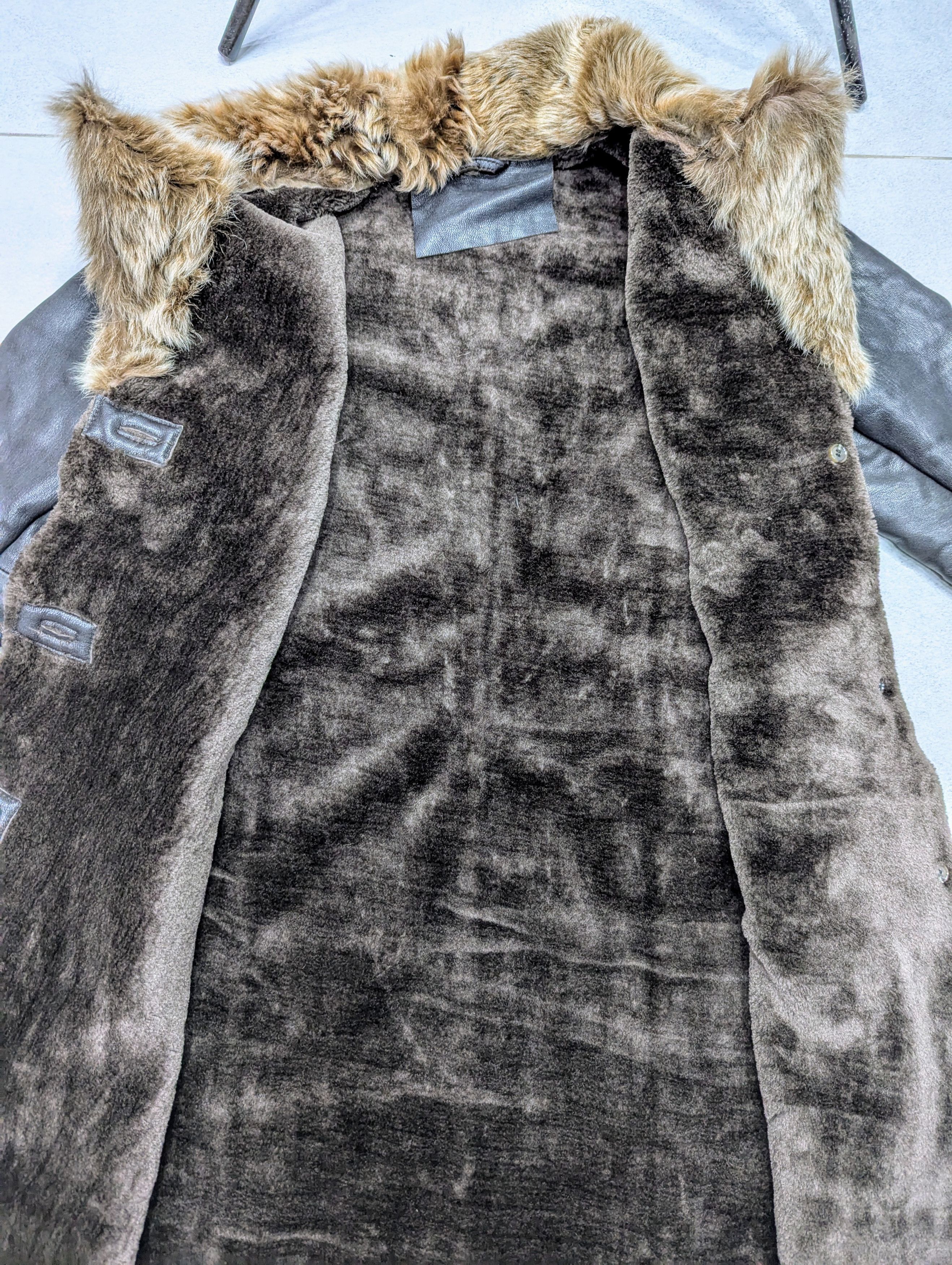 Genuine Leather 💥 KESTILA Leather Coat Fox Fur Collar Winter Designer Style Size M / US 6-8 / IT 42-44 - 6 Thumbnail