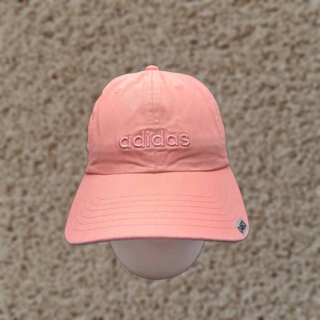 Adidas Vintage Adidas Golf Hat Cap Strap Back Adult One Size Pink Cotton Embroidered Logo Outdoor Sports Size ONE SIZE - 1 Thumbnail