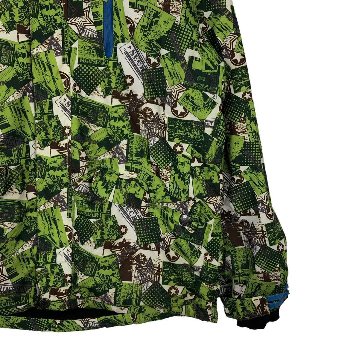 Japanese Brand 🔥Rare Hunting Ski Jacket Multi Color Full Print Division Size US L / EU 52-54 / 3 - 5 Thumbnail