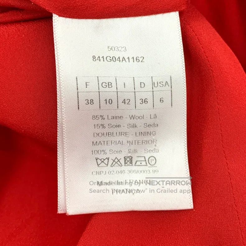 Dior Dior Red wool V-neck double-breasted sleeveless dress Size XS / US 0-2 / IT 36-38 - 6 Thumbnail
