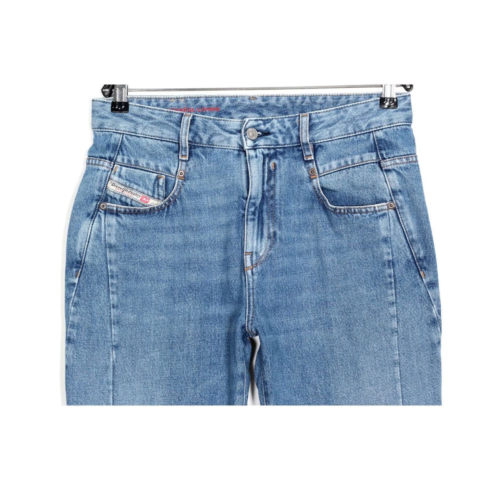 Diesel DIESEL D-FAYZA 09C16 Boyfriend Tapered Slim Ankle Jeans Women W27 Size 27" / US 4 / IT 40 - 2 Thumbnail