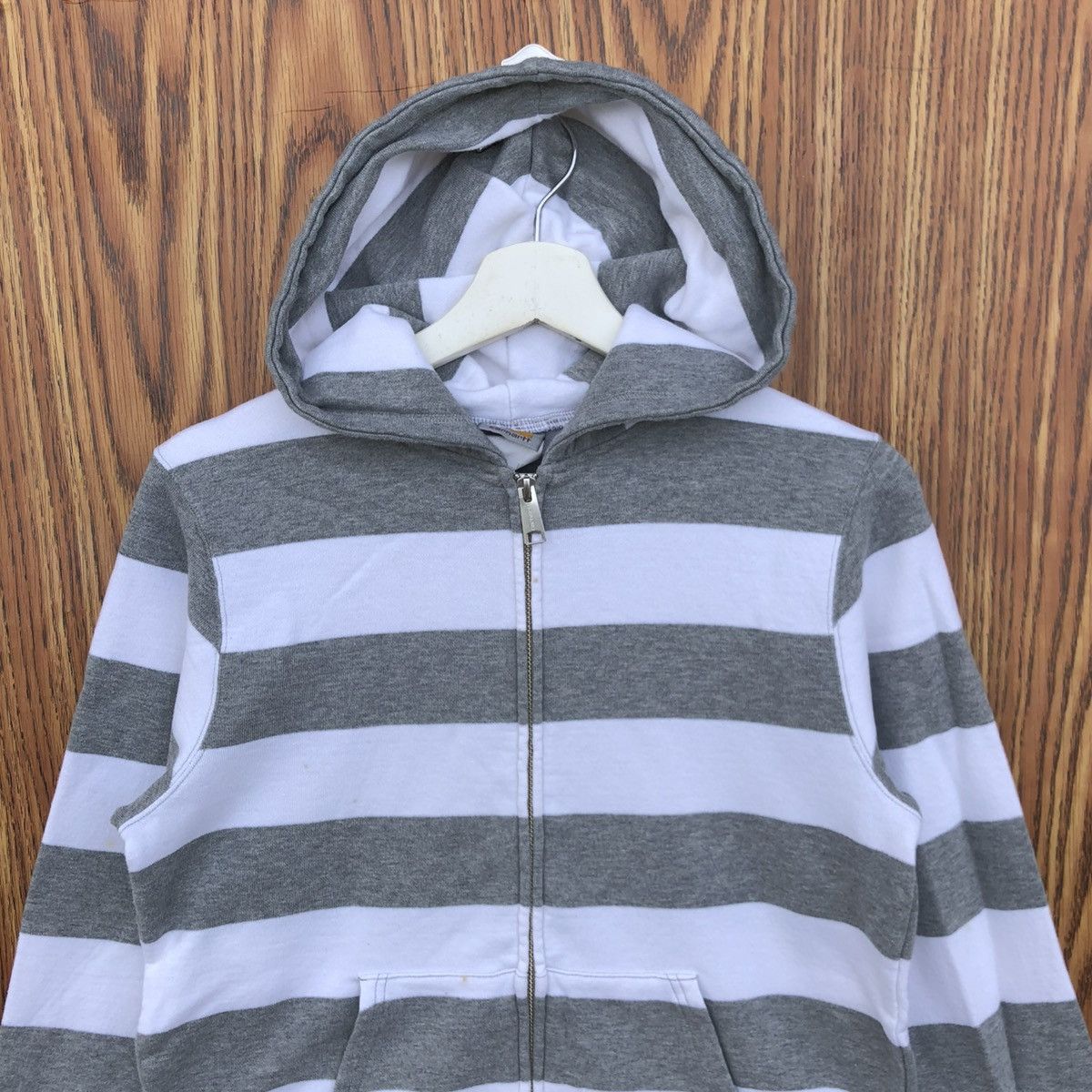Carhartt Carhartt Striped Zipper Hoodie Size M / US 6-8 / IT 42-44 - 3 Thumbnail