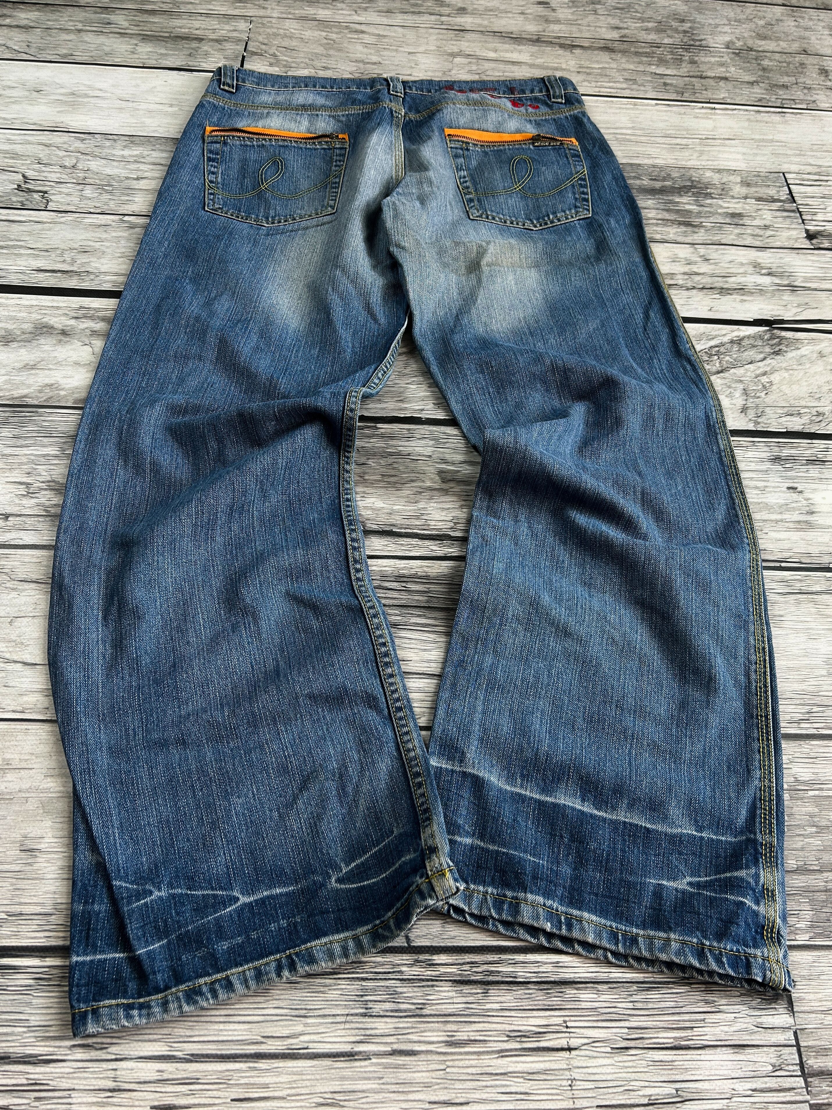 Japanese Brand Vintage Rick Owens Junya Watanabe Style Washed Jeans Size US 32 / EU 48 - 2 Thumbnail