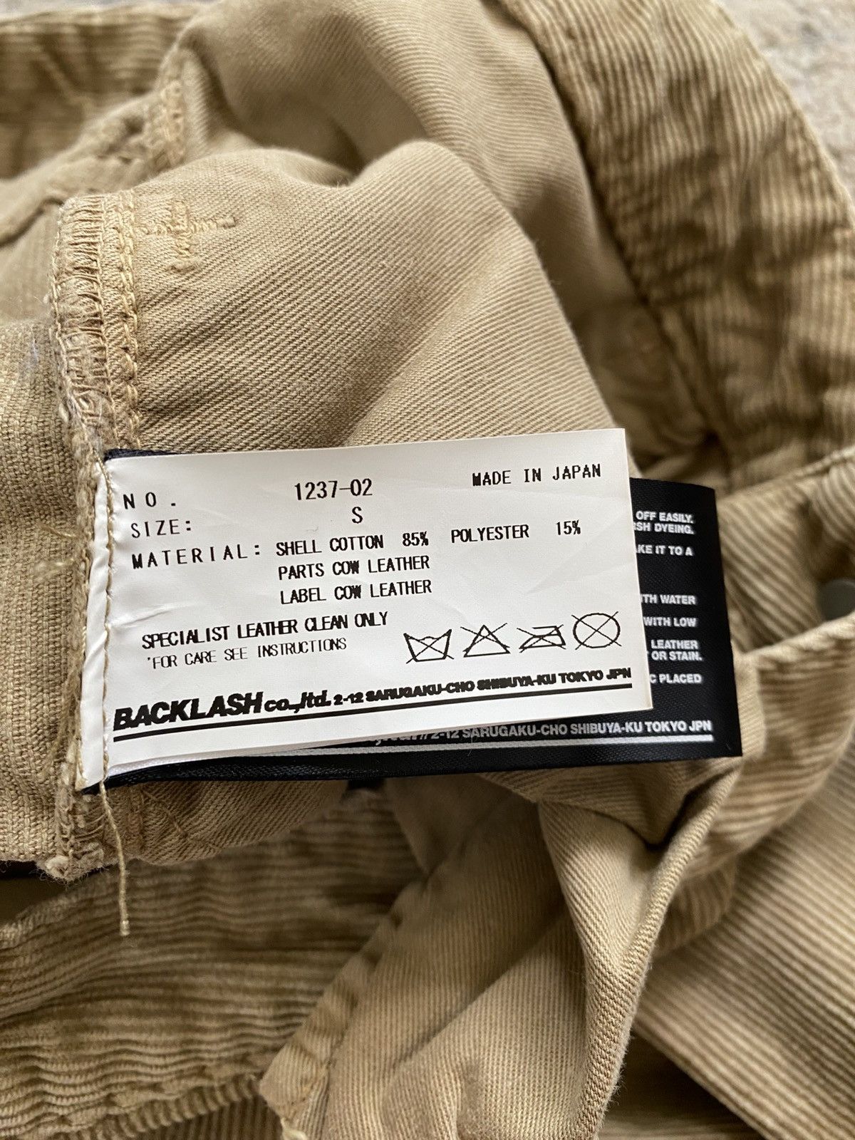 Isamu Katayama Backlash Backlash - Corduroy Leather Hem Bootcut Jeans Size US 31 - 8 Thumbnail