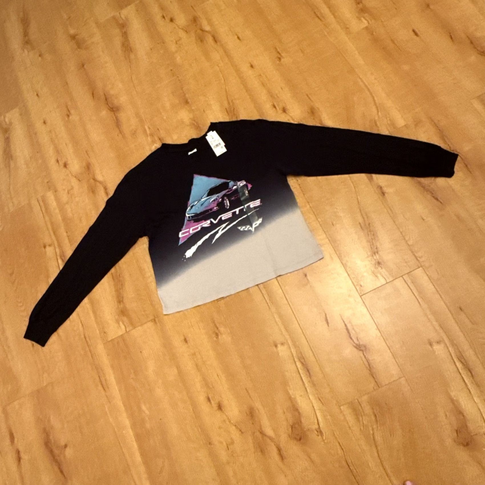 Vintage VINTAGE 2000s Y2K Chevrolet Corvette General Motors Neon Longsleeve T-Shirt Womens M NEW Size M / US 6-8 / IT 42-44 - 2 Thumbnail