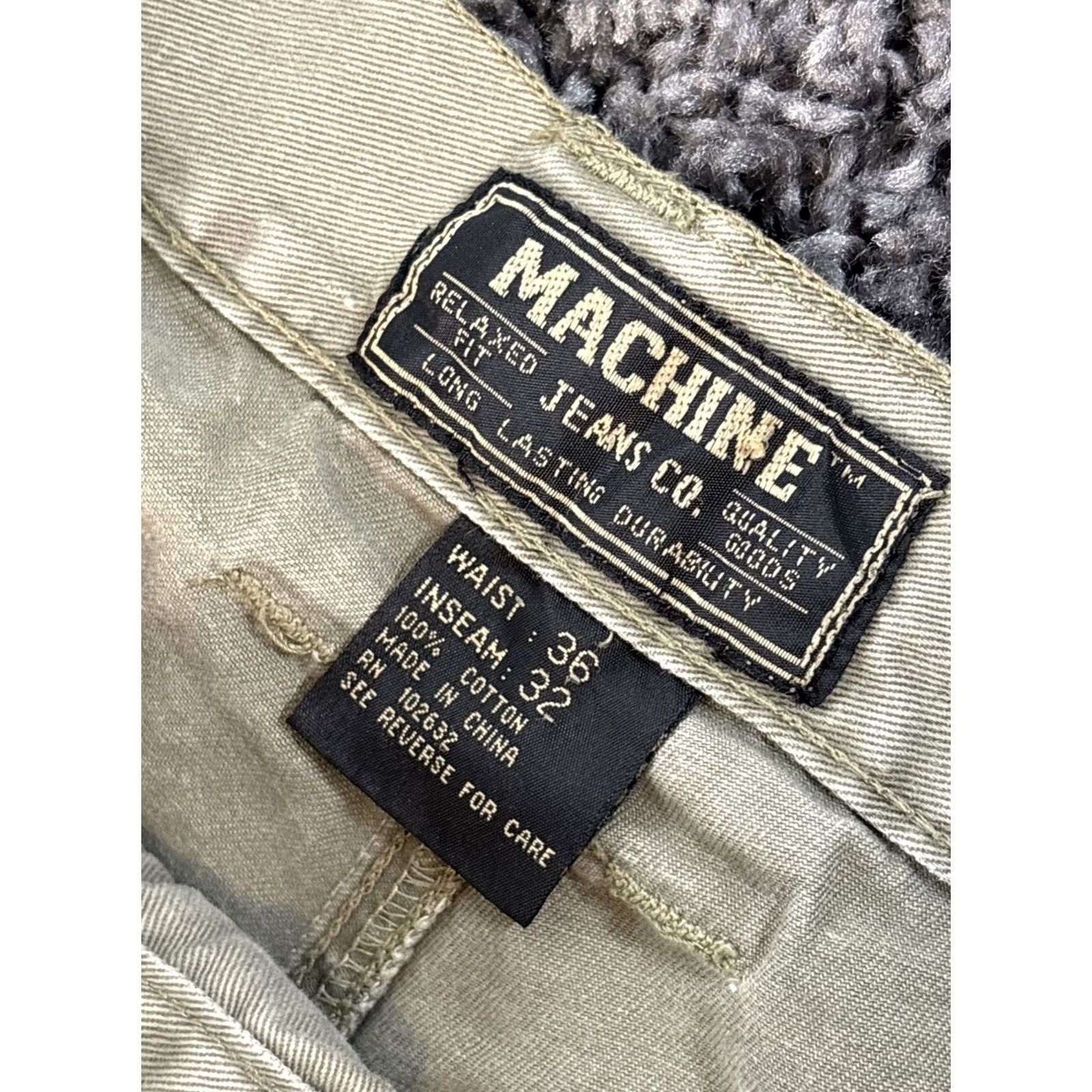 Toy Machine VINTAGE Machine Cargo Pants Mens 34x30 Army Green Wide-Leg Baggy 90s Mens Size US 34 / EU 50 - 5 Thumbnail