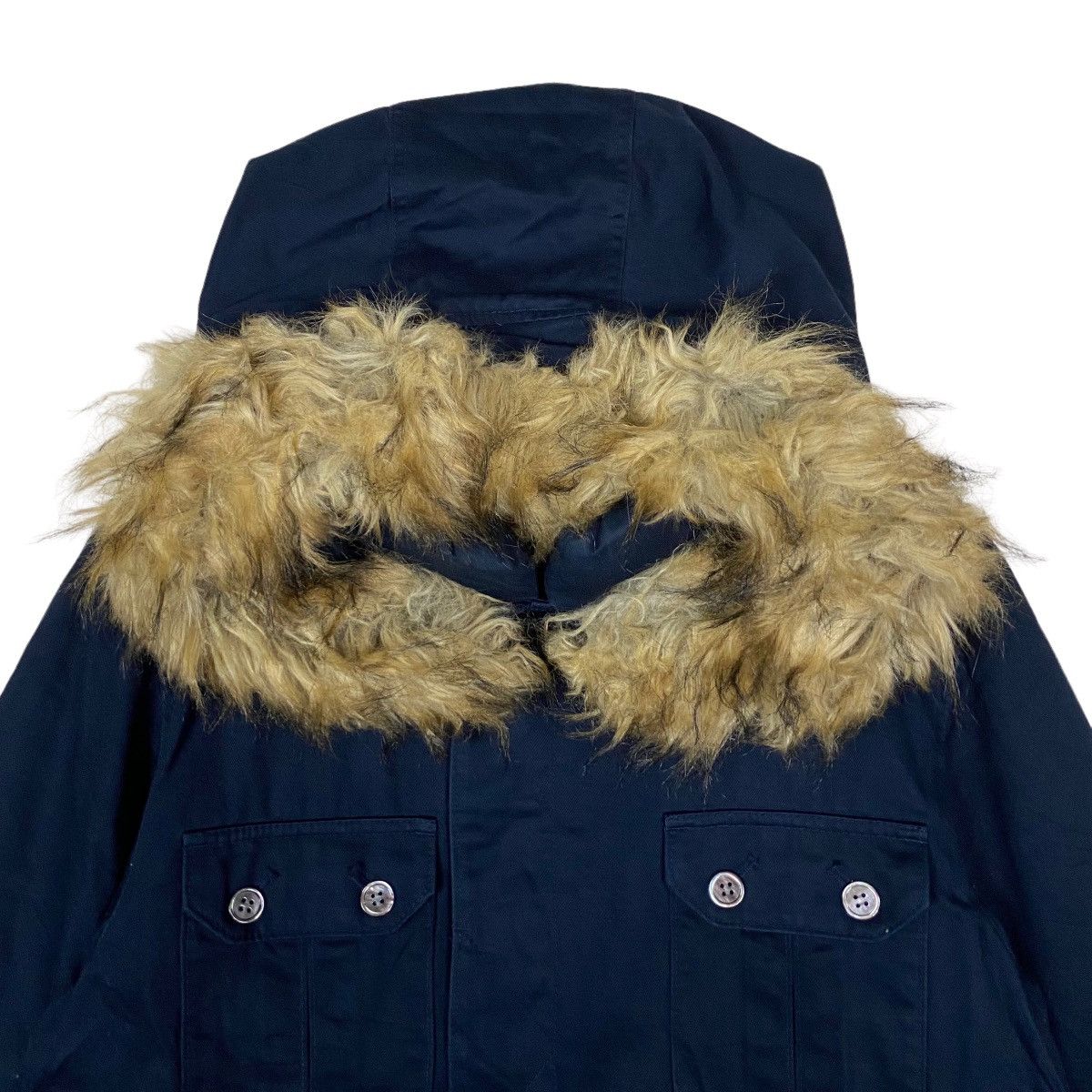 mercibeaucoup Vintage Mercibeaucoup Snap Button Openable Inner Fur Hoodie Size L / US 10 / IT 46 - 3 Thumbnail