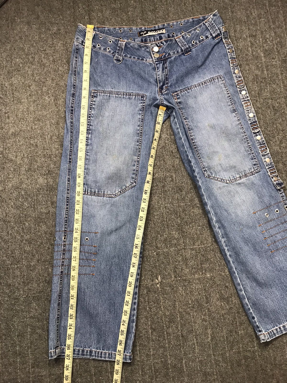 Japanese Brand Golstt Basic Wear Bushpant Indigo Denim Baggy Size US 35 - 11 Thumbnail