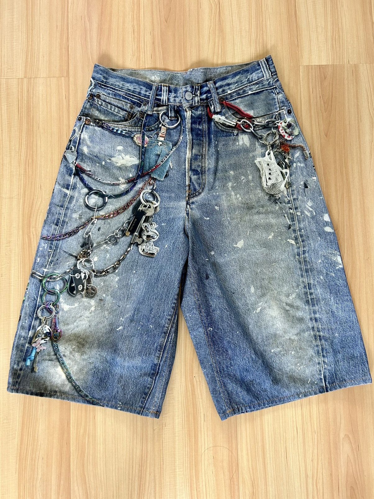 Acne Studios Acne Studios Keychains Denim Shorts Trompe L