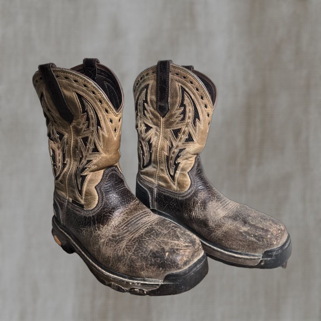 Ariat Ariat Boots Western Square Toe Mid-Calf Brown Leather 10D Mens Shoes 10 Brown Western 10018702 Size US 10 / EU 43 - 1 Thumbnail