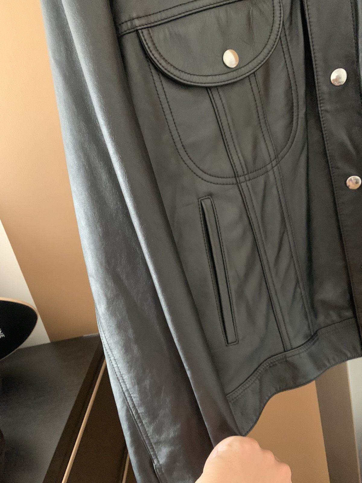 Celine Celine 2023SS Lambskin leather jacket Size US L / EU 52-54 / 3 - 3 Thumbnail