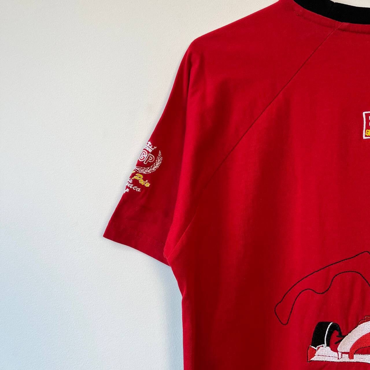Vintage VTG Monaco Grand Prix Racing World Championship Red T-Shirt Size US L / EU 52-54 / 3 - 3 Thumbnail