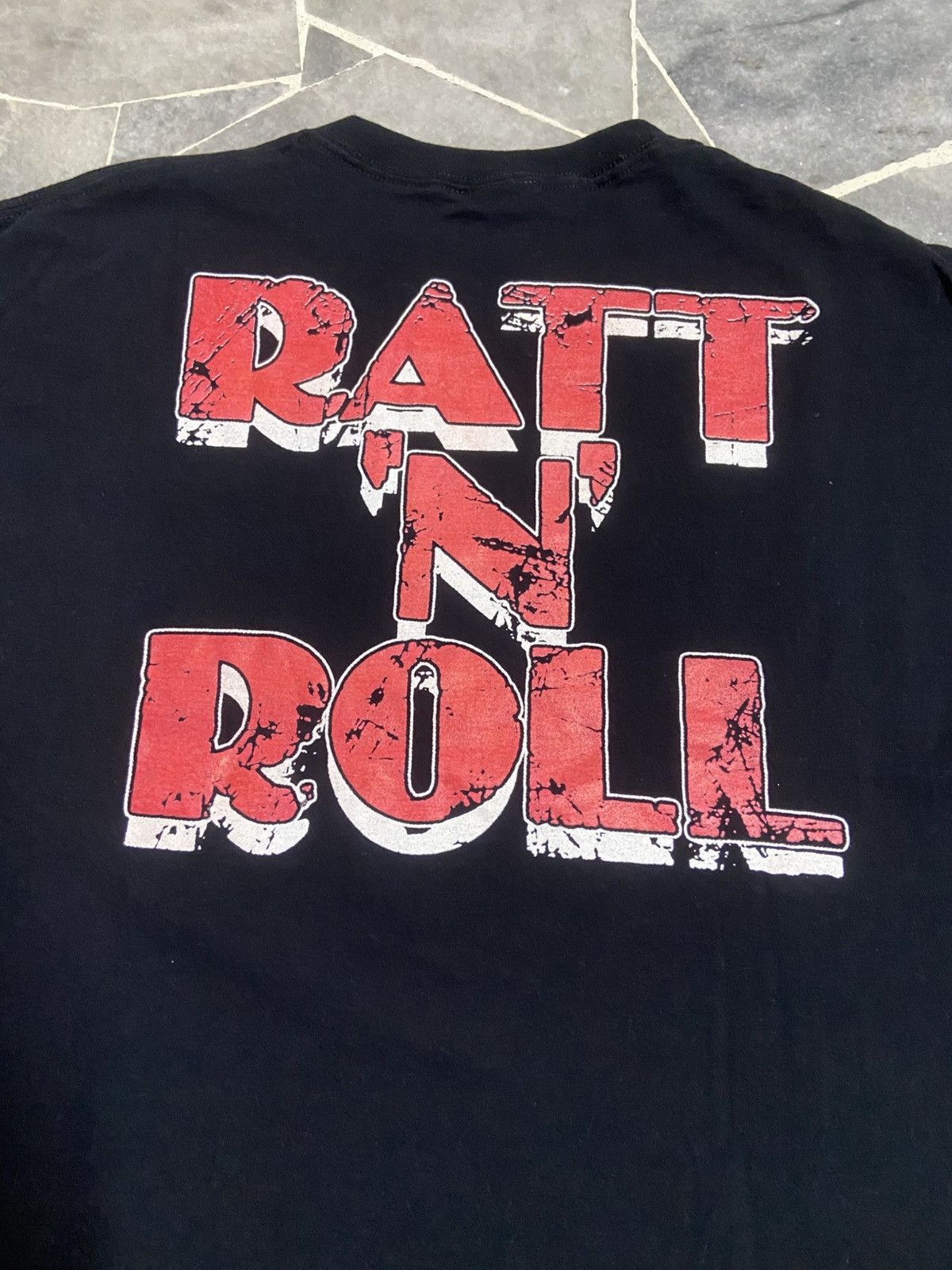 Band Tees × Vintage RARE Vintage Ratt N Roll Tee Size US XL / EU 56 / 4 - 2 Thumbnail
