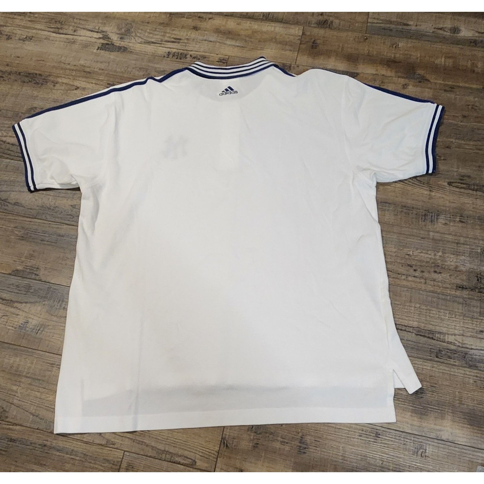 Adidas Adidas New York Yankees Polo White & Blue Shirt XL 2019 Size US XL / EU 56 / 4 - 2 Thumbnail