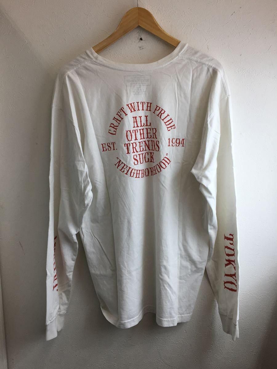 T-Shirts Long sleeve Cotton Pullover Crewneck White