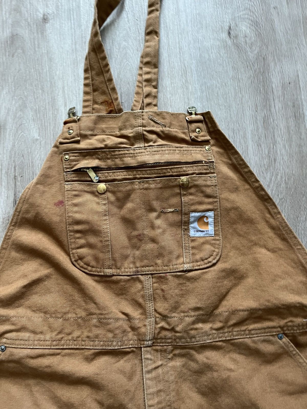 Carhartt Vintage Carhartt Duck Canvas Work Overalls Size US 44 / EU 60 - 3 Thumbnail