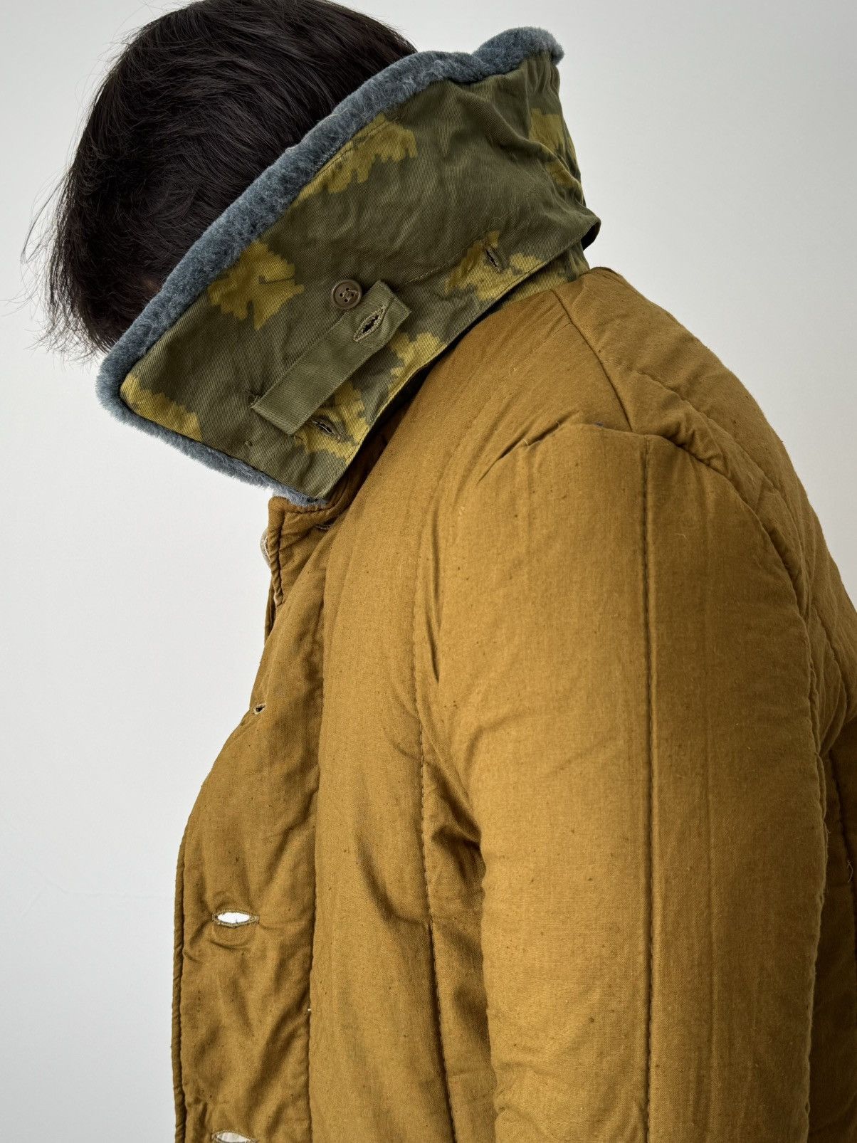 Vintage 1990s Vintage USSR 'Telogreika' Berezka Camo Quilted Jacket Size US M / EU 48-50 / 2 - 2 Thumbnail