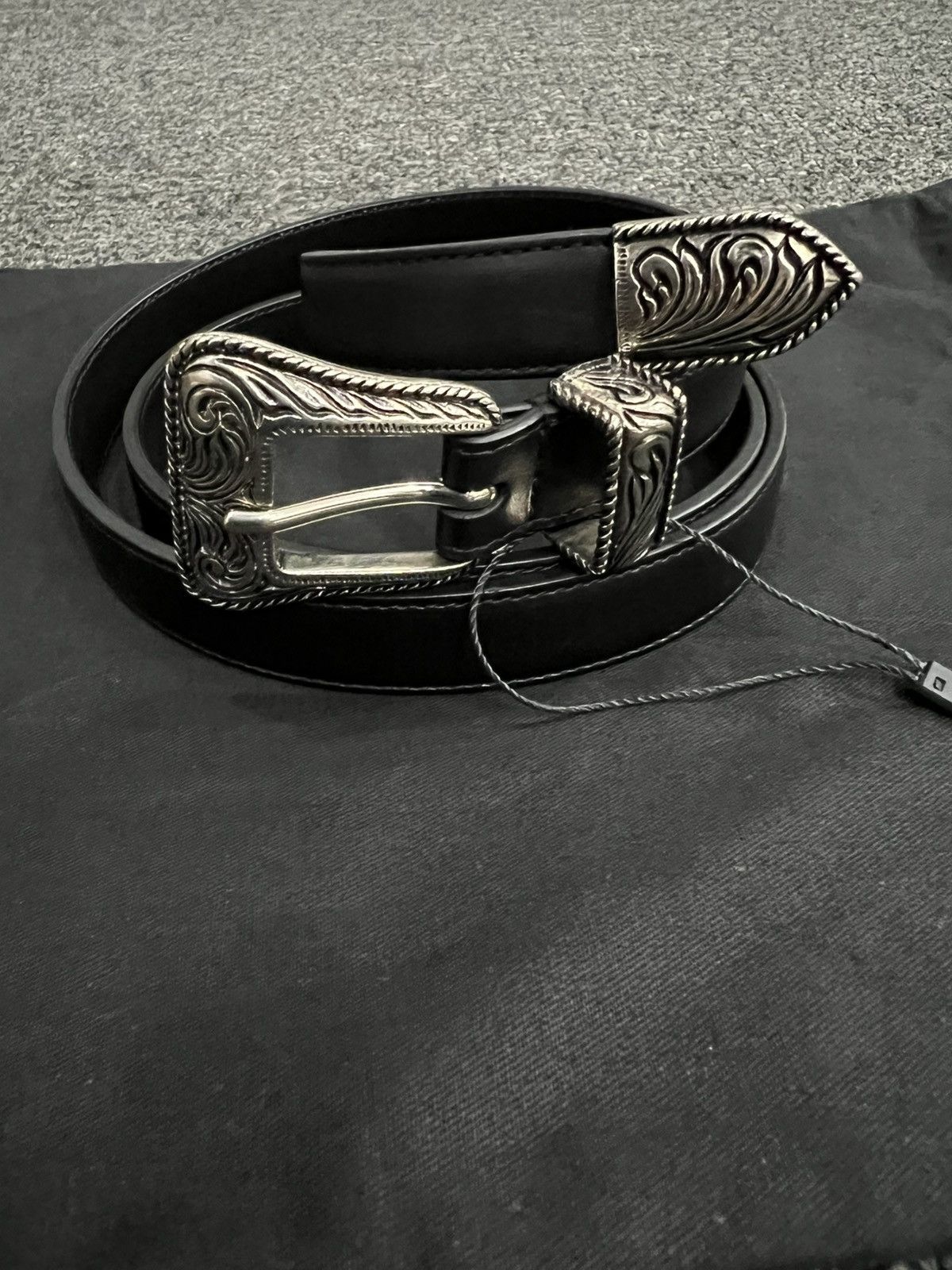 Hedi Slimane Saint Laurent Western Buckle Belt 2014ss Size ONE SIZE - 2 Thumbnail