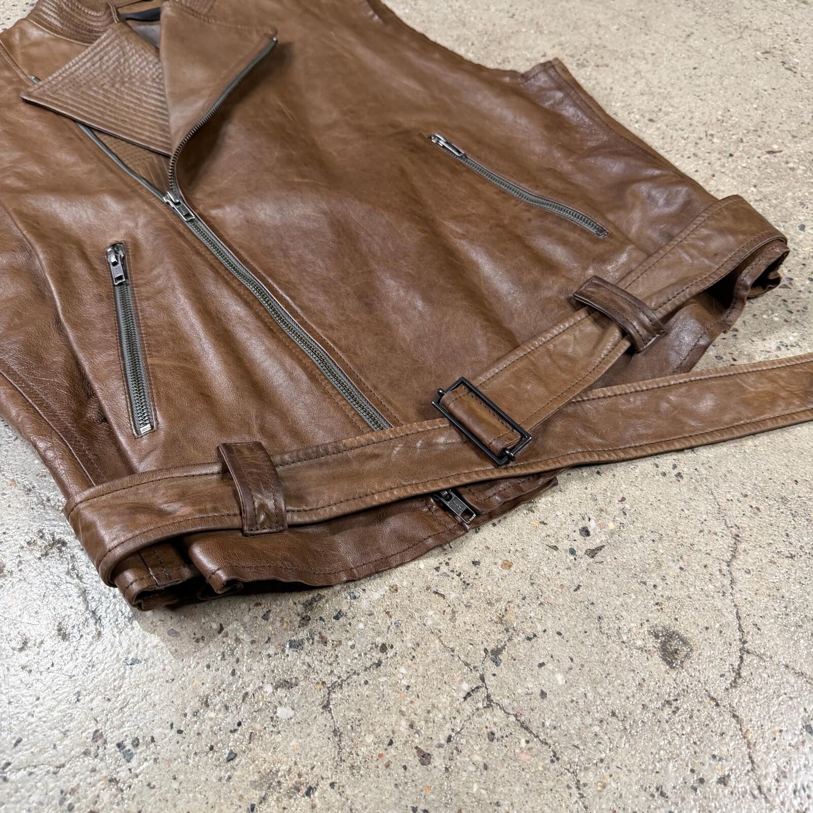 Haider Ackermann Haider Ackermann SS11 Leather Vest Size US M / EU 48-50 / 2 - 3 Thumbnail