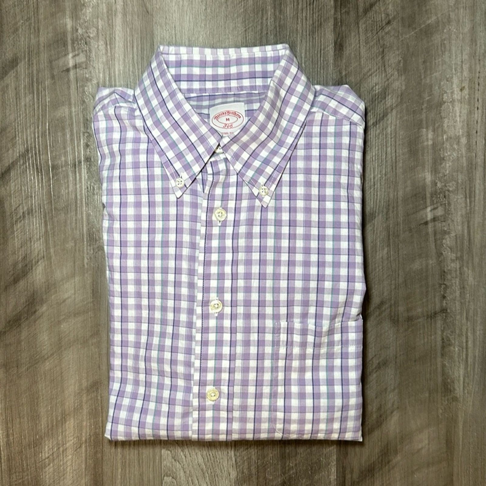 Brooks Brothers Brooks Brothers 346 Regular Fit Long Sleeve - Medium Size US M / EU 48-50 / 2 - 1 Thumbnail