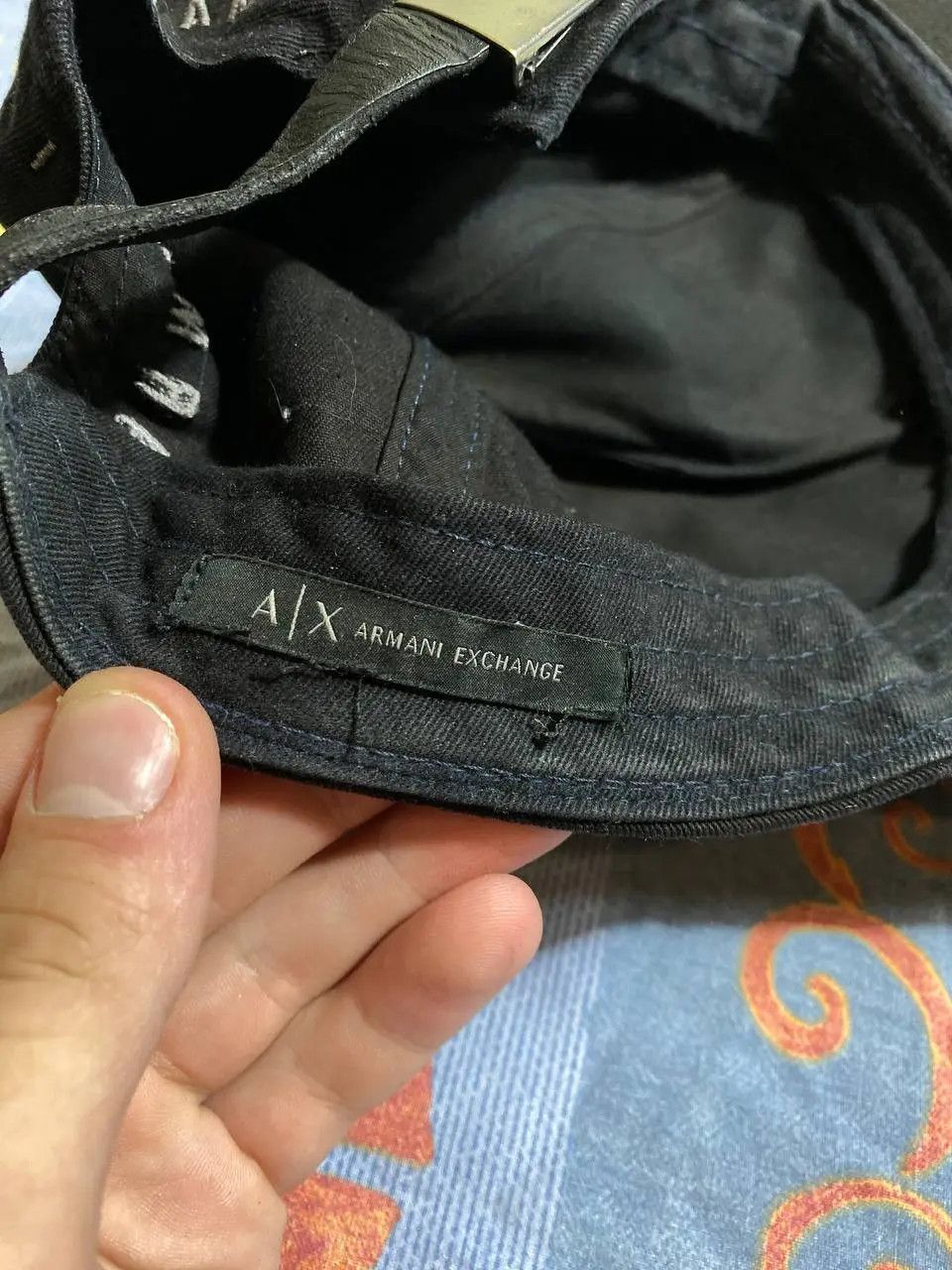 Armani × Giorgio Armani × Vintage AJ Armani Jeans vintage denim baseball cap distressed Size ONE SIZE - 9 Thumbnail