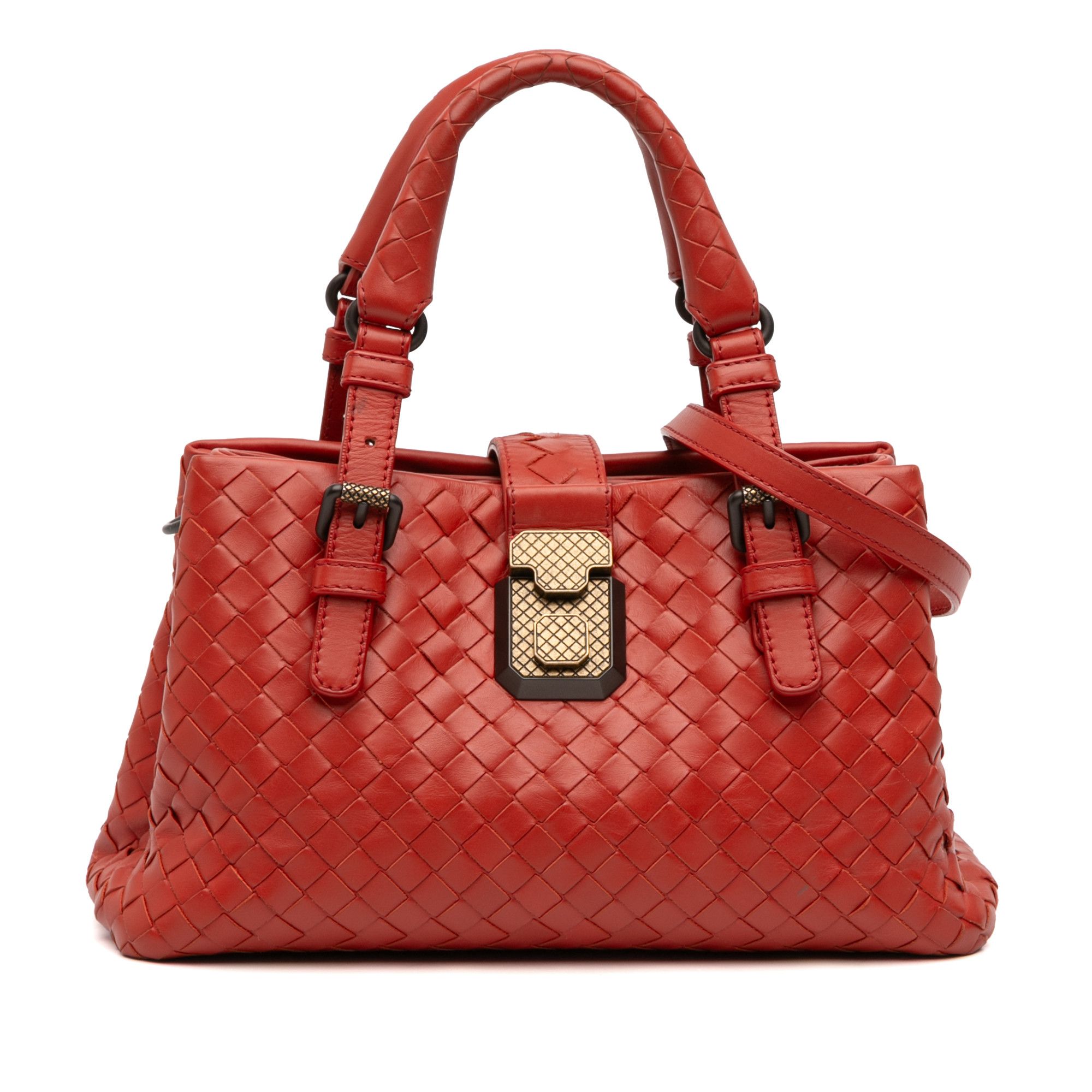 Bottega Veneta Bottega Veneta Mini Nappa Intrecciato Roma Satchel Size ONE SIZE - 1 Thumbnail