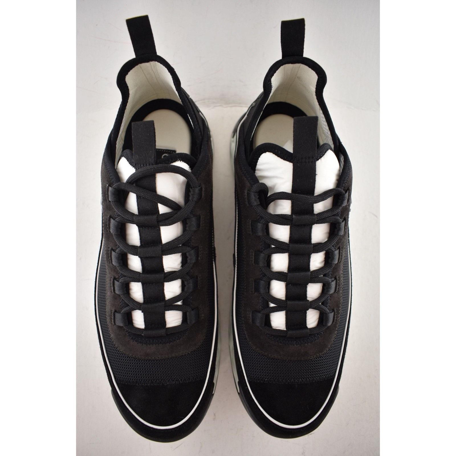 Chanel Mens CC Logo Lace Up Low Top Trainer Sneaker Size US 11 / EU 44 - 8 Thumbnail