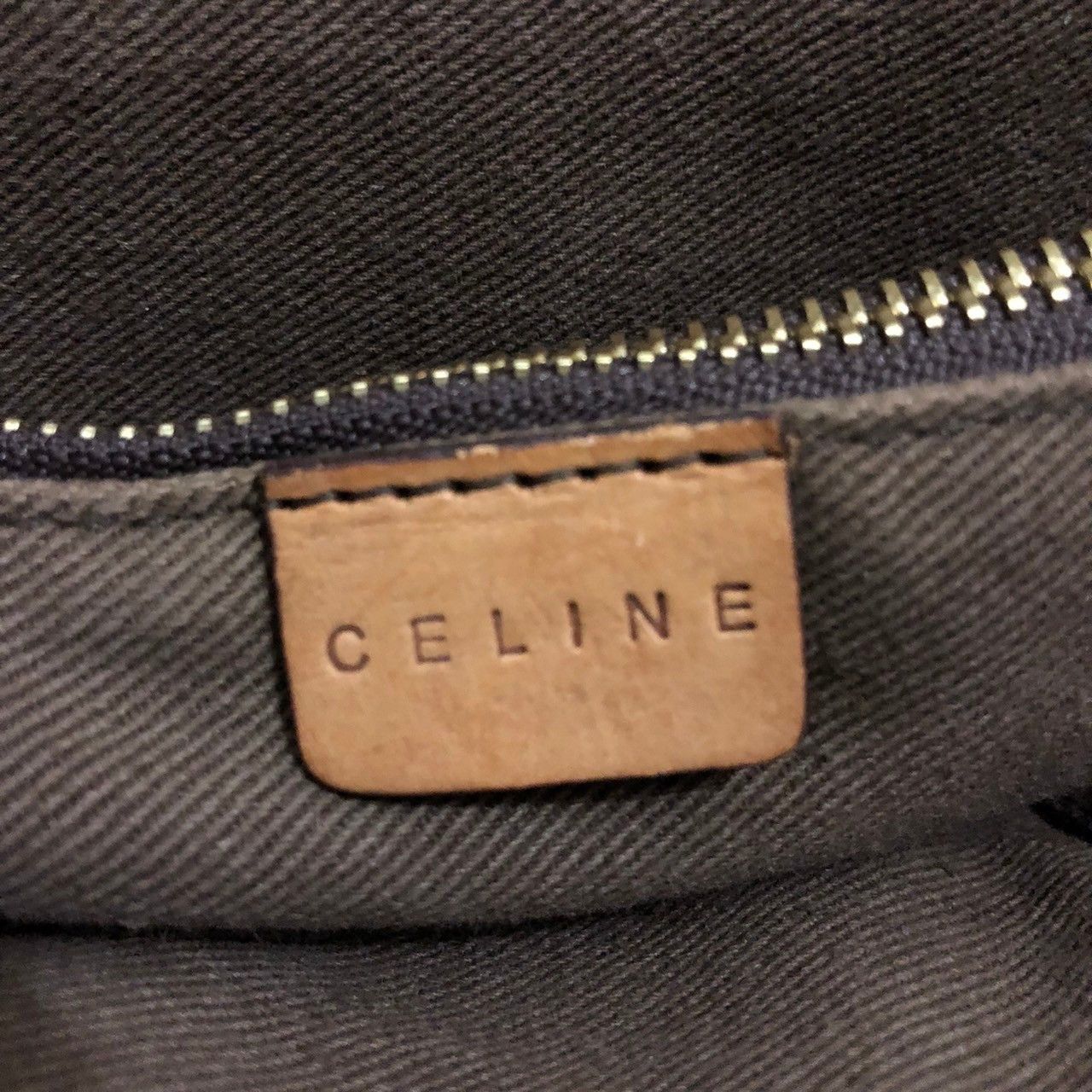 Celine × Vintage Vintage Celine Macadam Shoulder Tote Bag Leather Beige Size ONE SIZE - 10 Thumbnail