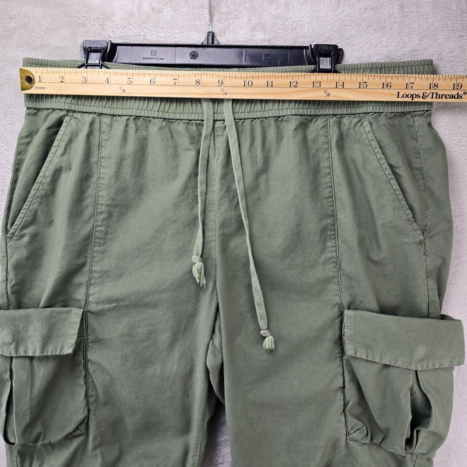 John Elliott John Elliott Back Sateen Cargo Pants Sz 3 Large Olive Green Size US 36 / EU 52 - 9 Thumbnail