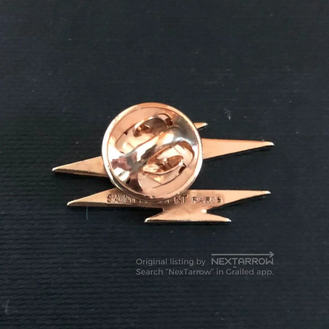 Saint Laurent Paris Saint Laurent SLP Brooch. Size ONE SIZE - 5 Thumbnail