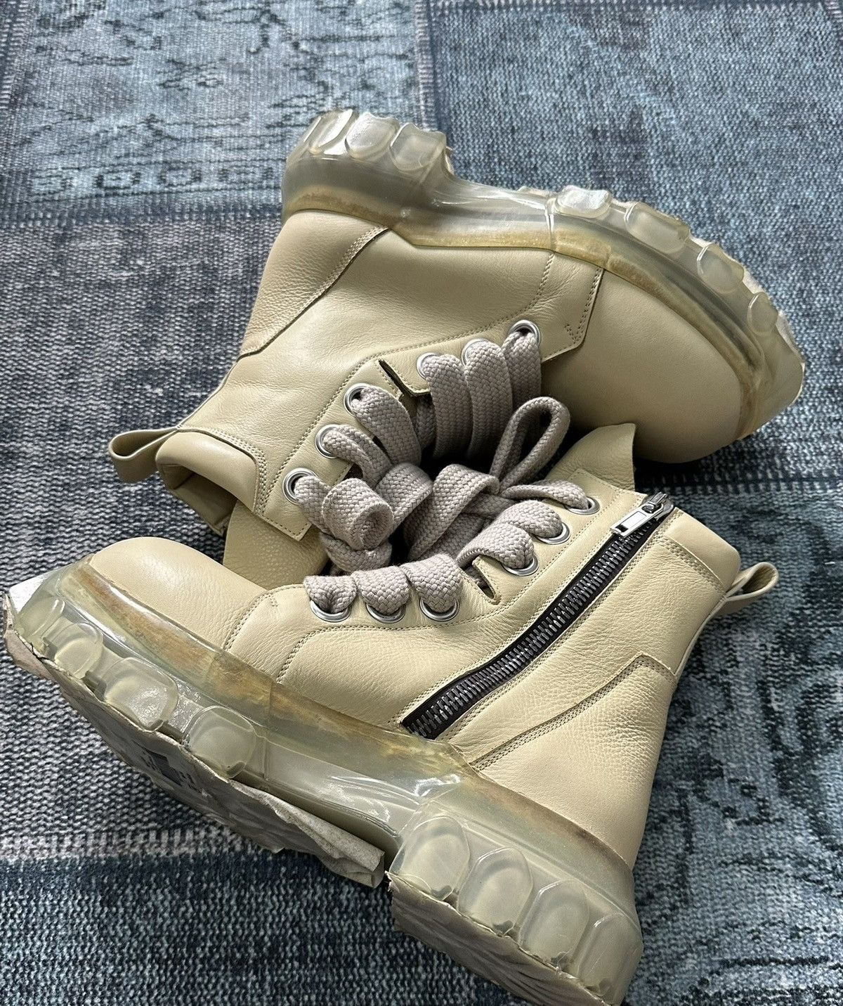 Rick Owens Rick Owens transparent octopus sole military boots Size US 7 / EU 40 - 4 Thumbnail
