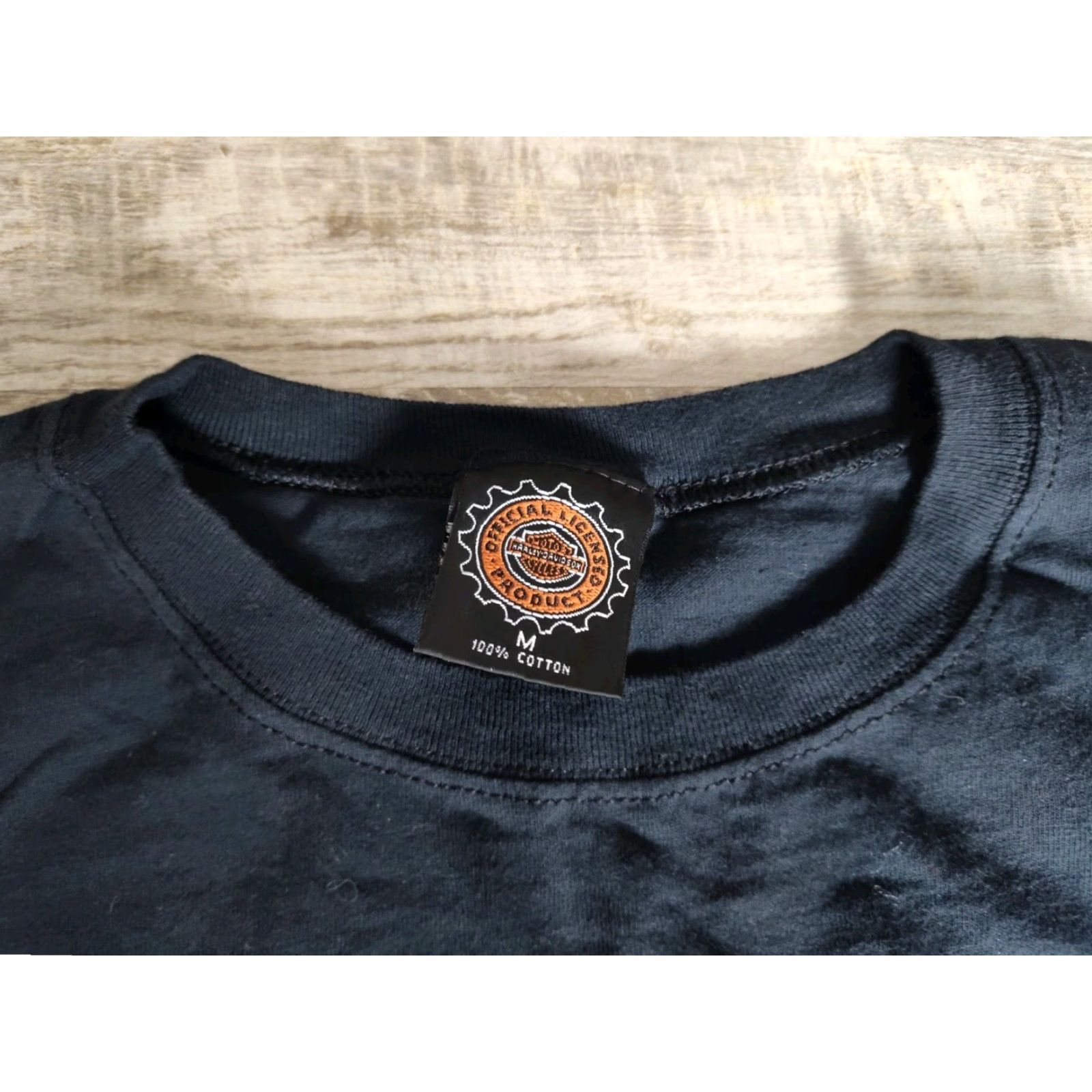 Harley Davidson VINTAGE Harley-Davidson T-Shirt Men’s Medium Black Graphic Print Motorcycle 90s Biker Size US M / EU 48-50 / 2 - 4 Thumbnail