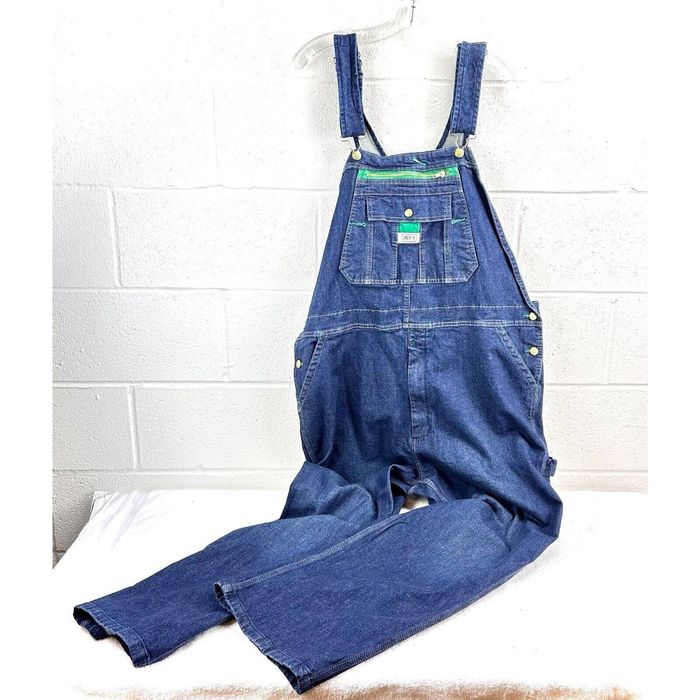 Levi's Straight fit tuinbroek van denim met steekzakken • Indigo • de
