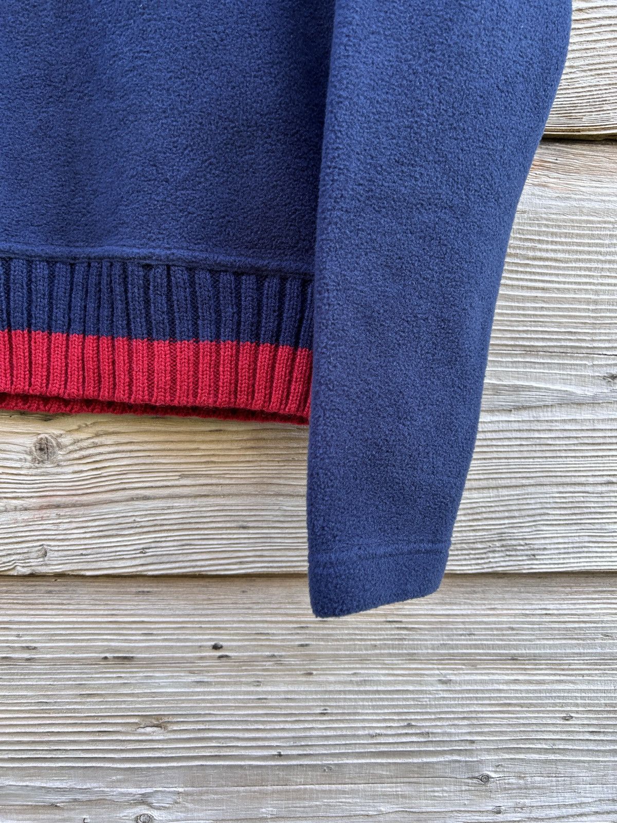 Dolce & Gabbana Vintage Dolce Gabbana Fleece V Neck Sweatshirt In Blue 38 Size XS / US 0-2 / IT 36-38 - 3 Thumbnail
