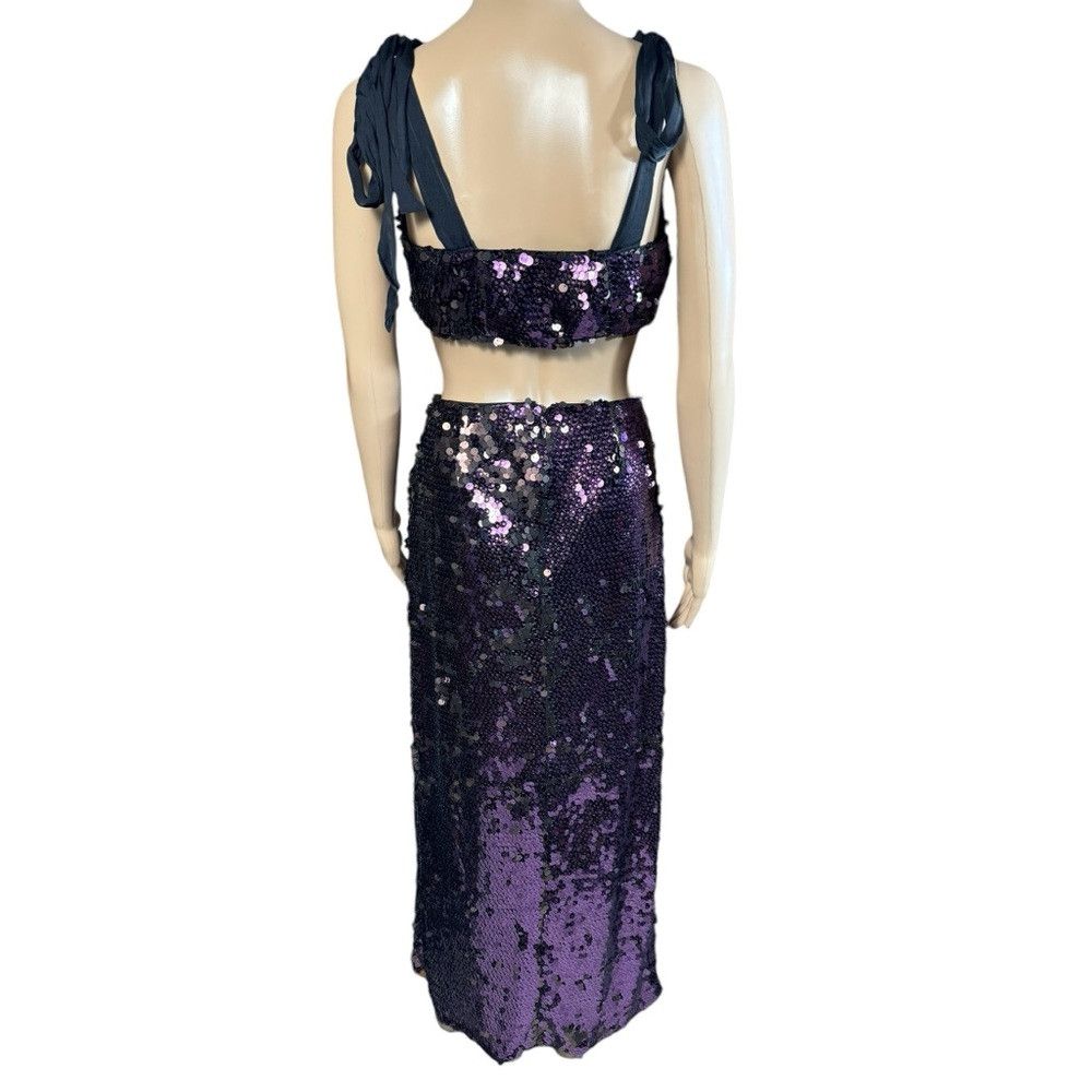 Free People NWT New $198 Free People Star Bright Sequin Two-Piece Crop Size XS / US 0-2 / IT 36-38 - 4 Thumbnail