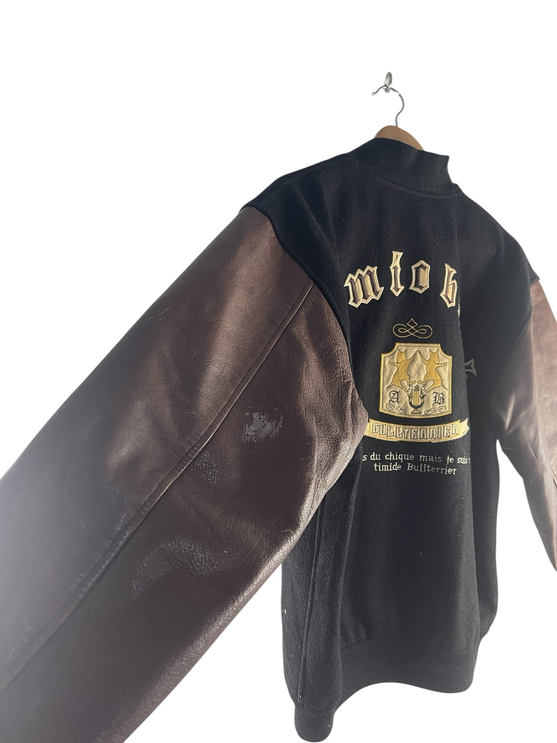 Vintage A-Bomb Super Dog Archive Varsity Jacket – Leather Sleeve Size US L / EU 52-54 / 3 - 12 Thumbnail